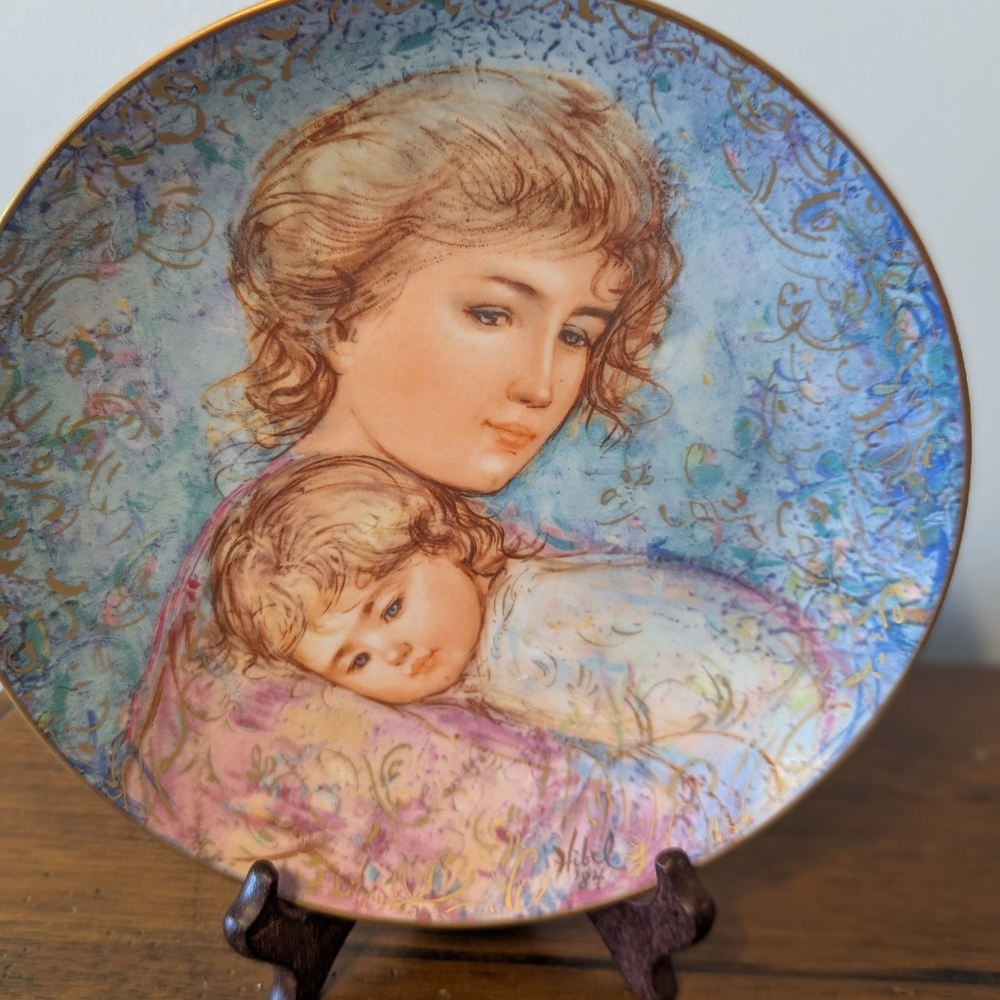 Edna Hibel Mother and Daughter Limited Edition